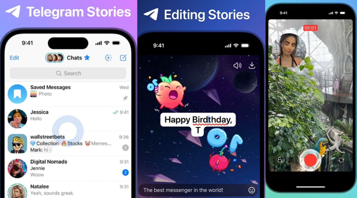 Telegram stories