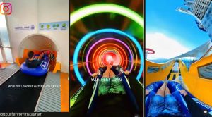 World’s longest slide at sea that is more than 800 ft long