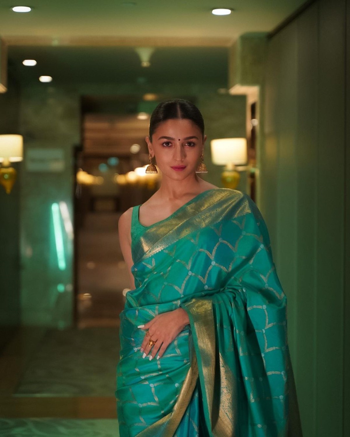 Alia Bhatt Soft Georgette Party Wear Saree – Sareewave