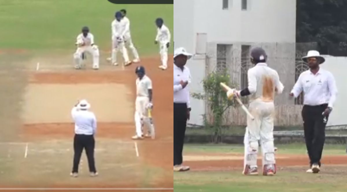 Watch: Baba Aparajith gets in ugly brawl with umpire and fielders after a controversial dismissal
