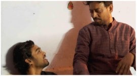 Babil Khan with his late father Irrfan. (Pic: Babil/Instagram)