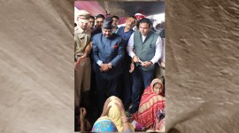 Mizoram Bridge Collapse, bengal Governor Bose, compensation, CV Ananda Bose meets bereaved families, governor in Malda, Railways relief package, under construction railway bridge collapse, Indian Railways, indian express news