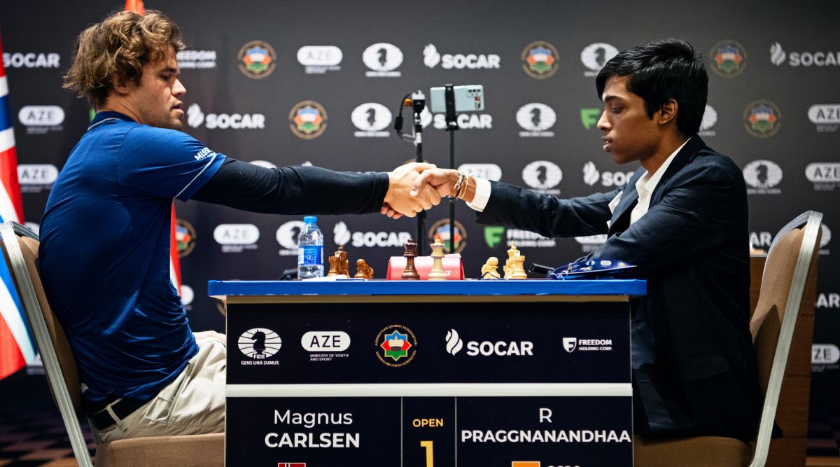 World Chess Championship 2018 Tiebreak Game 1: Magnus Carlsen vs Fabiano  Caruana 