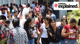 Students after CET Entrance Exam at Panjab University Chandigarh on Sunday, June 09 2019.