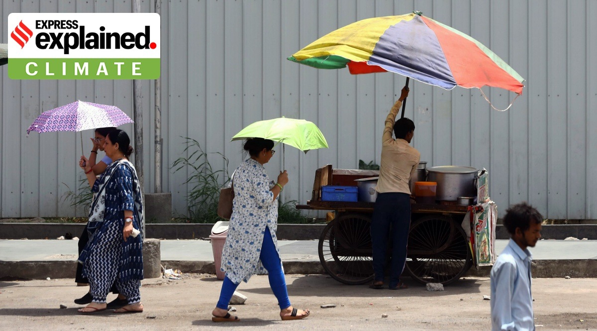 Summer and heat wave in Delhi NCR, on Monday, earlier in the summer of 2023.