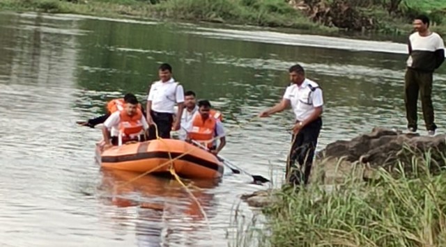 Two Bihar native drowned, Search operation, Indrayani river, fire brigade personnel search, Hawaldar Vasti, Fire Brigade officials, indian express news