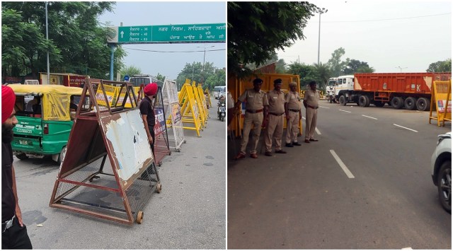 Chandigarh flood compensation, security deployment at toll nakas, punjab police crackdown, heavy police force deployment at toll nakas, crop losses due to floods, indian express news