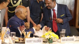 West Bengal Governor CV Ananda Bose, Ramnath kovind, west bengal corruption, bengal panchayat poll violence, bose on Ethos of Indian Constitution, Merchants Chamber of Commerce and Industry, indian express news