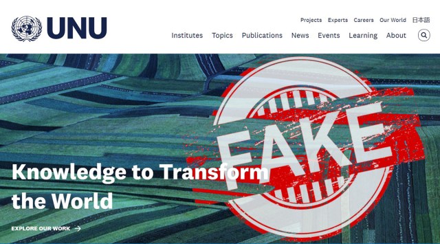 fake university list