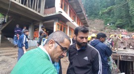 shimla cloudburst temple collapse search operation
