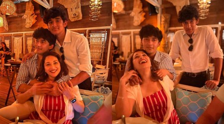 Madhuri Dixit gets emotional as sons Ryan and Arin leave for college: &#8...