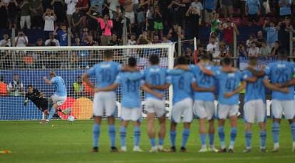 Man City 1-1 Sevilla (5-4 on penalties): European champions win first Super  Cup after shootout success, Football News