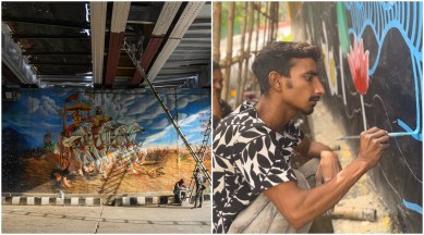 G20 preparations, artistic makeover of Delhi, G20 Summit, delhi mega event, street artists, delhi street, delhi walls, indian express news