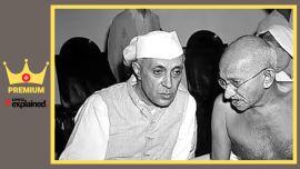 Gandhi and Nehru- 3col