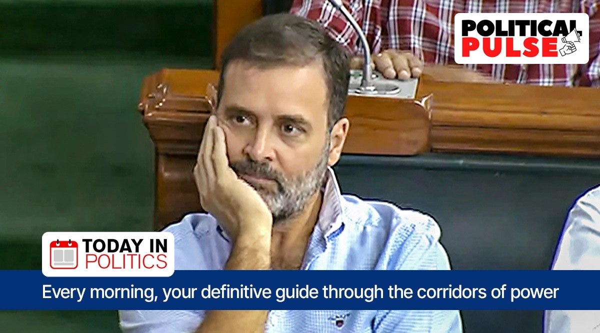 Congress MP Rahul Gandhi during the debate on Motion of no-Confidence in the Lok Sabha in the ongoing Monsoon session of Parliament, in New Delhi