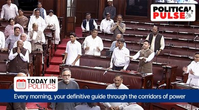 Jagdeep Dhankhar arrives to conduct the proceedings of Rajya Sabha