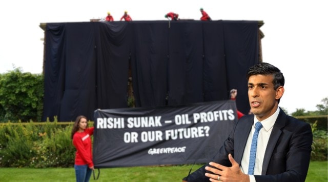 Rishi Sunak’s London home draped in black fabric by protesters | World ...