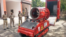 Delhi fire dept, Delhi fire dept preparations, Mini robots, skylifts at G-20 venue, Lutyens’ Delhi, Delhi Fire Services, ITPO complex, indian express news