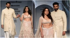 Aditya Roy Kapur and Sara Ali Khan looked gorgeous in their royal look at ICW 23.