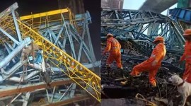 Samruddhi Expressway accident, Shahpur, Shahpur accident news, Samruddha expressway accident news, crane collapse news, Shahpur crane collapse news, crane collapse death toll, Samruddhi expressway accident sub contractors booked news, latest maharashtra news, latest mumbai news, indian express