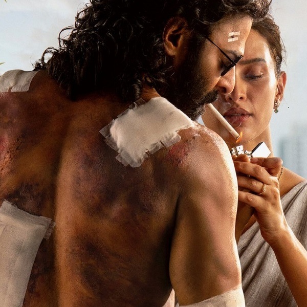 Prabhas and Triptii Dimri in the first poster of Spirit.