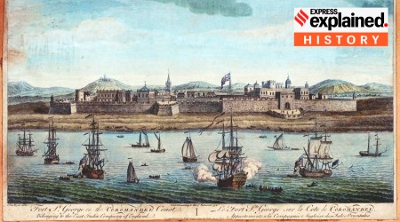 An 18th Century painting of Fort St George in Chennai.