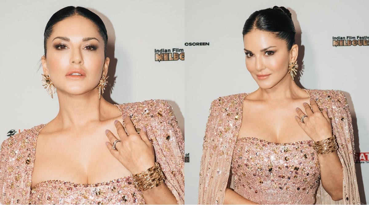 Sunny Leone turns heads at IFF Melbourne in a stunning shimmery gown Fashion News
