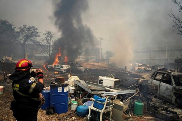 greece wildfires