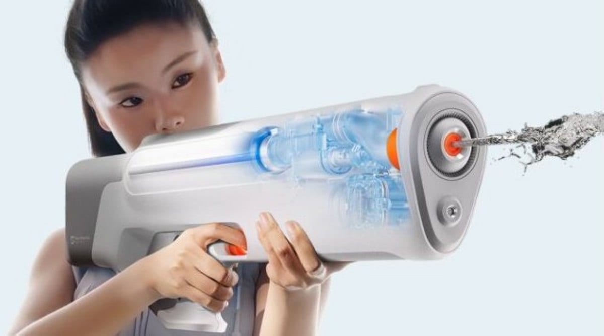 Fancy high-tech water gun isn't for child's play