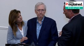 Top U.S. Senate Republican Mitch McConnell appears to freeze up in Covington