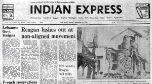 Shafik Wazzan, Lebanon PM Resigns, Reagan On NAM, IMF Aid Terms, Pak Leader Arrested, editorial, Indian express, opinion news, indian express editorial
