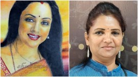 Pune news, Hema Malini, Hema Malini sketch, Hema Malini Canvas of a Dream Girl, Myasthenia gravis, Hema Malini Dream Girl, indian express