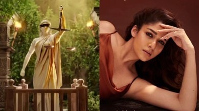 A screenshot from Mannangatti motion poster (L) and Nayanthara Insta post (R)