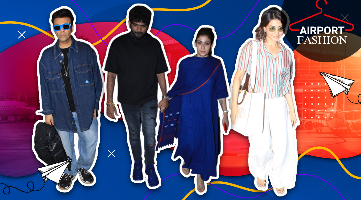 Airport fashion: Comfort was key to Nayanthara, Samantha, Karan Johar