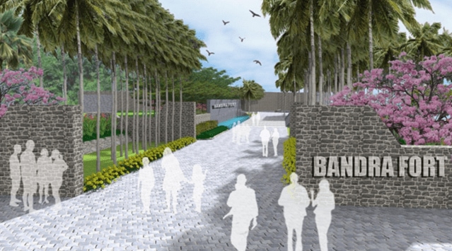 Bandra Fort garden, BMC begins beautification work, beautification work of four-acre plot, Brihanmumbai Municipal Corporation, Bandra Fort, BMC Garden Infrastructure Cell, indian express news