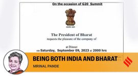 Being both India and Bharat copy G20 India Bharat