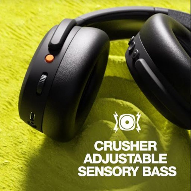Crusher 2 ANC comes with an an 'Adjustable Sensory Bass'. (Image Source: Skullcandy)