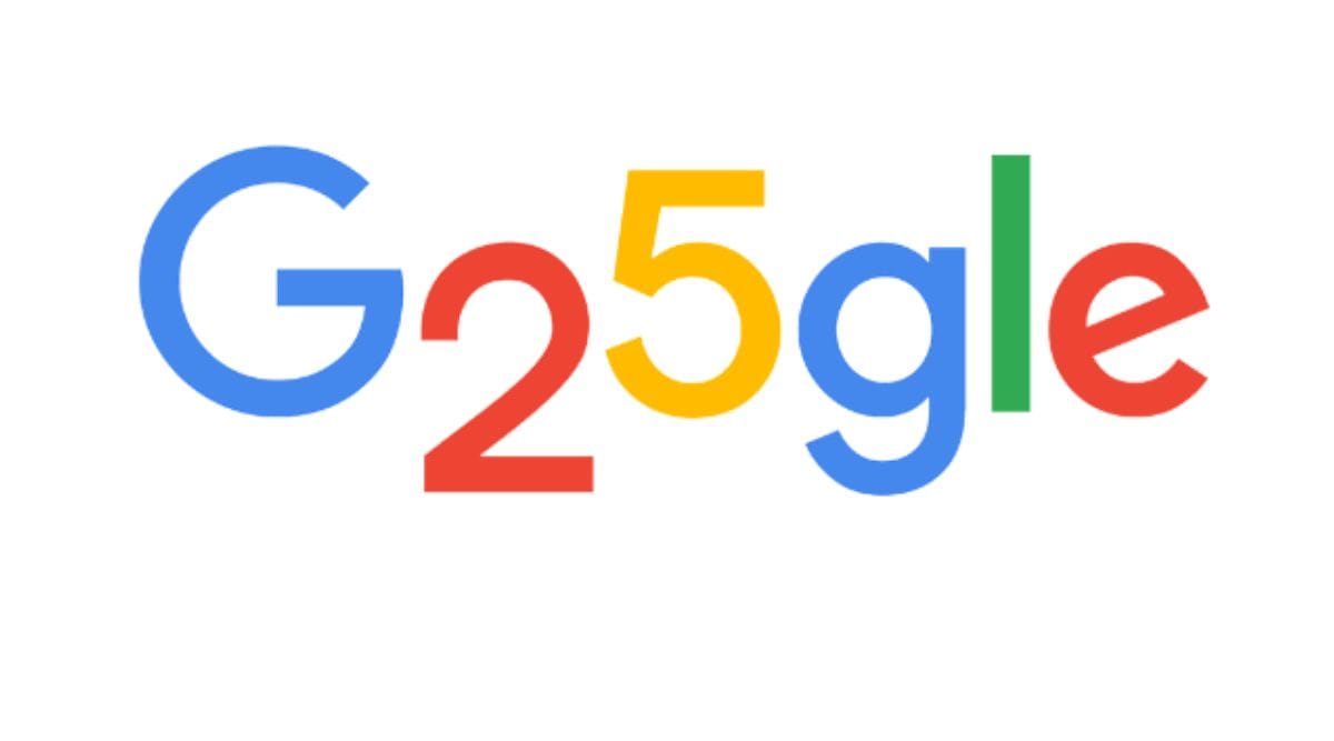 Google's Birthday, Google doodle, doodle, google's 25th anniversary, google, google doodle today, google gif, larry page, Sergert Brin, indian express