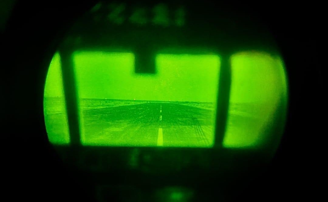 The IAF approached the damaged airstrip at Wadi Seidna in Sudan using night vision equipment. 