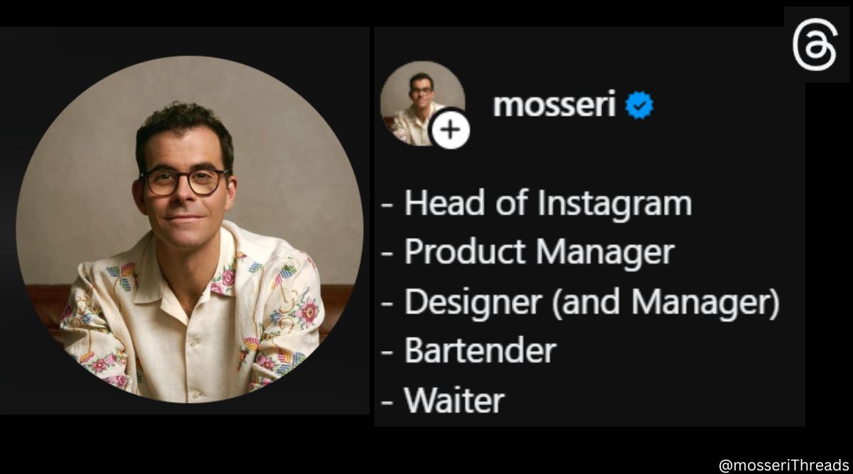 Instagram Head Adam Mosseri Shares On Threads How He Started As Waiter ...