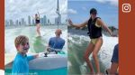 Ivanka Trump shows off her surfing skills while on vacation at Miami Beach