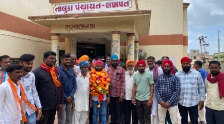 Kutch taluka panchayat, Lakhpat, Sikh migrant from Punjab, India news, Indian express, Indian express India news, Indian express India