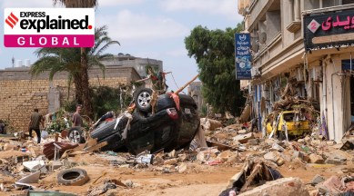 Floods in Libya.