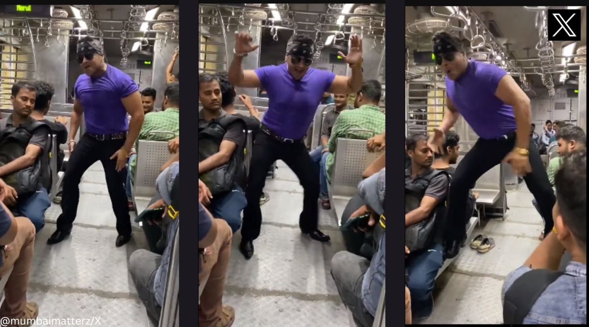 Salman Khan Ka Xx Video - He seems so happy': Man imitating Salman Khan dances in crowded Mumbai  local train. Watch | Trending News - The Indian Express