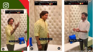 Man sings ‘Chand Sifarish’ in front of singer Shaan