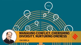 parliament democarcy, om birla writes