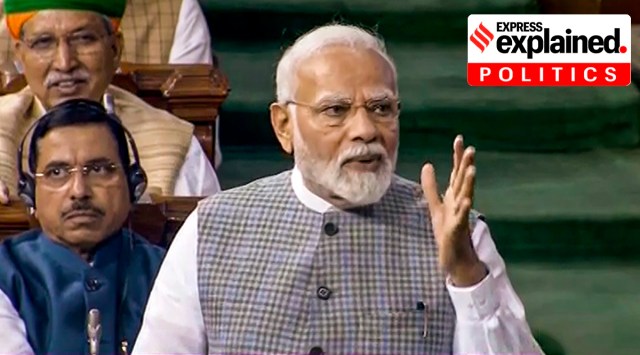 Modi in parliament