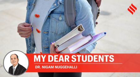 My dear students by Nigam Nuggehalli. on US admissions