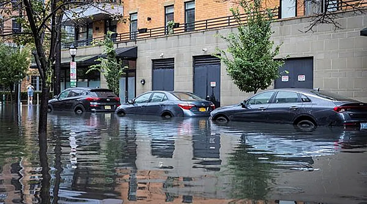 Storm floods New York City area, pouring into subways and swamping ...