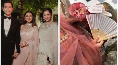 Parineeti Chopra and Raghav Chadha gave their wedding guests a customised  handkerchief, Sania Mirza shares inside photos. See here | Bollywood News -  The Indian Express